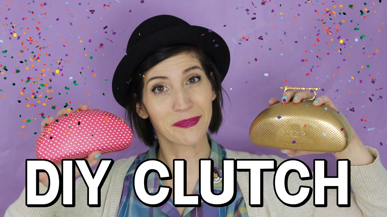 DIY Clutch Made From Thrifted Eyeglass Case