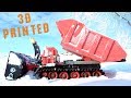 3D Printed Radio Controlled RED SNOW BLOWER &amp; TRACKED MACHINE - Robots Doing Work | RC ADVENTURES