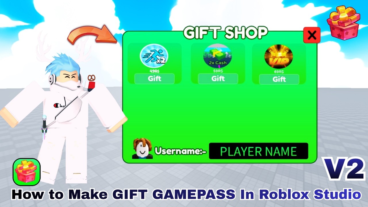 How To Make Gifting Gamepass System In Roblox Studio V2