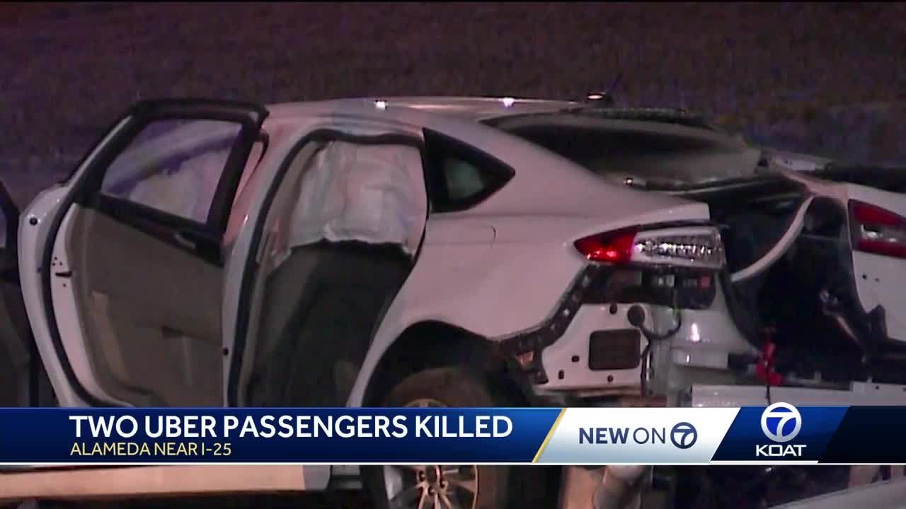Two Uber passengers killed in crash - YouTube