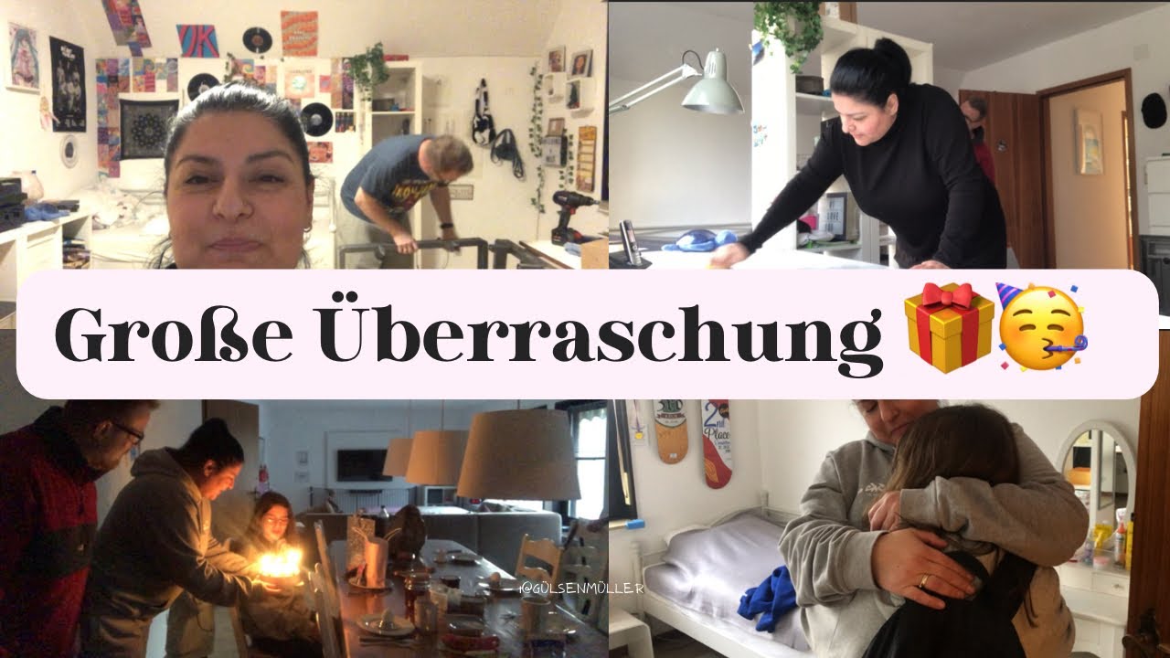 Große Überraschung 😱 | Geburtstag 🎂 | Zimmer Umstellung | Vlog | Familien Alltag
