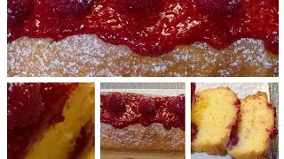 Cake au framboise-Citron  كيك التوت البري و الحامض