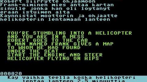 C64 Shortplay: R4mb0 (text adventure)