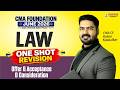 CMA Foundation Law | One Shot Revision | Offer & Acceptance | June 26 Exam | CMA CS Rohan Sir