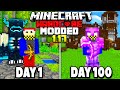 I Spent 100 Days in MODDED 1.17 Hardcore Minecraft...