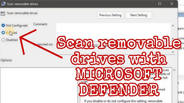 How to Scan Removable Drives With Microsoft Defender