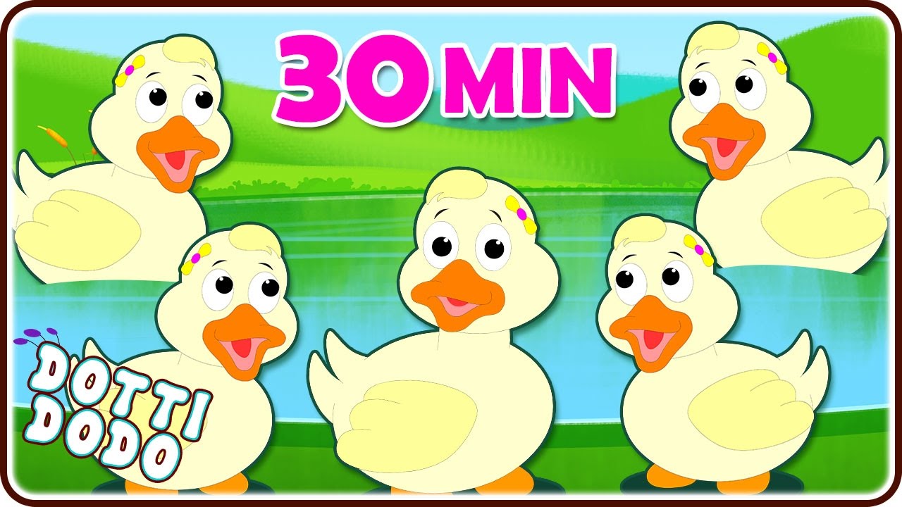 Five Little Ducks Nursery Rhymes for Children Kids Songs by Dotti Dodo YouTube