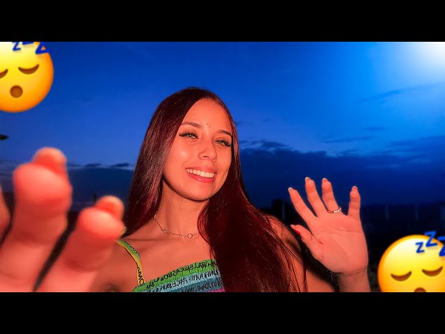 Homemade ASMR in Nature 🍃 - tapping, soft voice and lots of mouth sounds