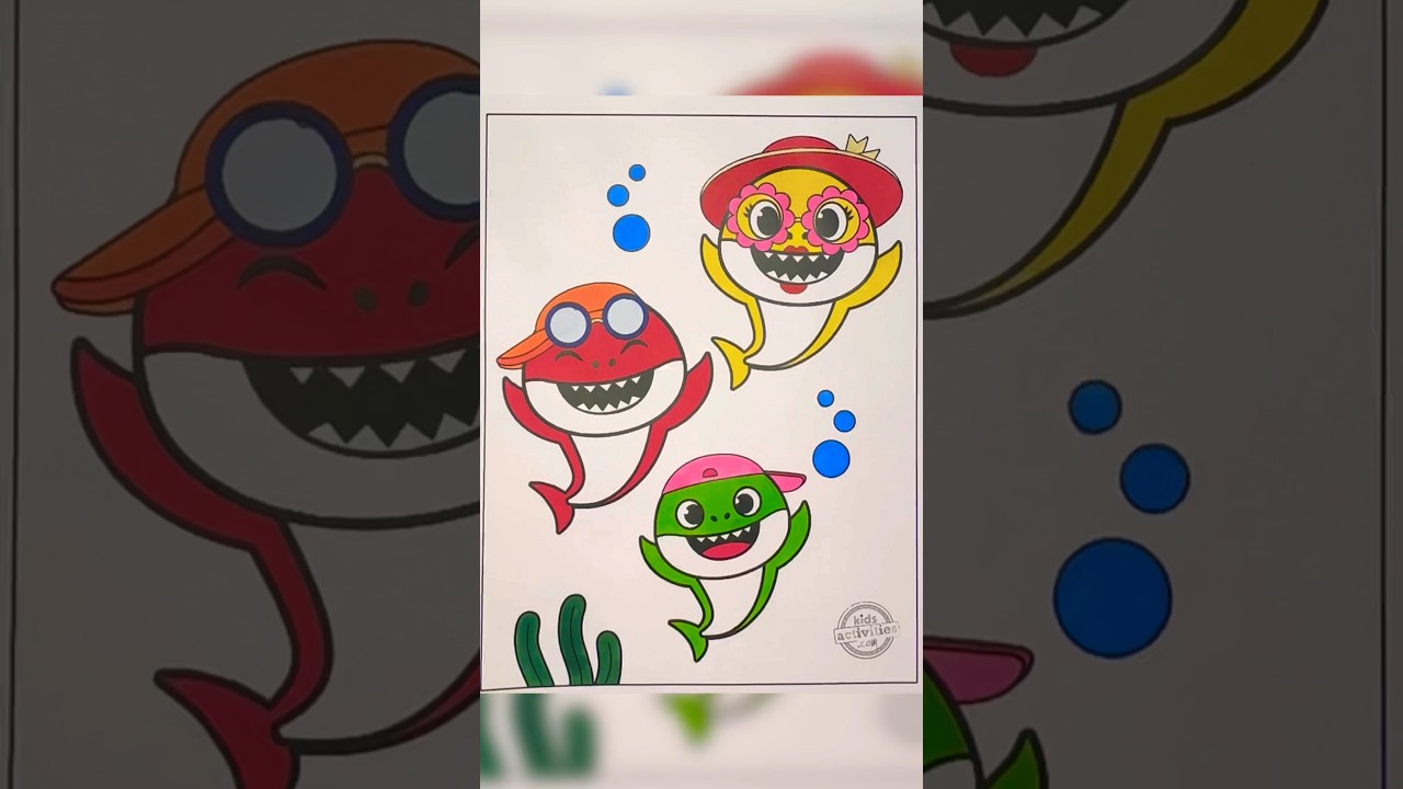 Coloring Baby shark | Coloring page