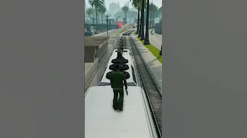 تجربة جديدة في مهمة القطار في جي تي سان اندرياس GTA SA 