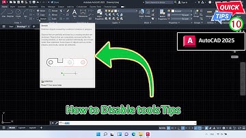 AutoCAD 2025 Tips & Trick CP.10 - How to Disable tools Tips