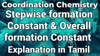 stepwise formation constant and overall formation constant