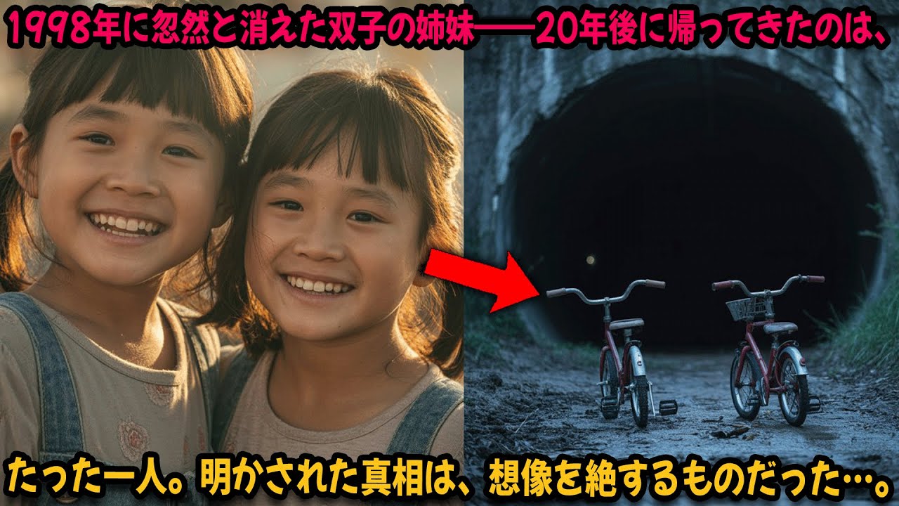 1998年に忽然と消えた双子の姉妹――20年後に帰ってきたのは、たった一人。明かされた真相は、想像を絶するものだった…。