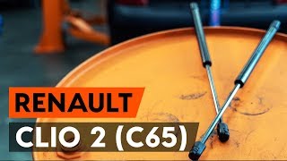 Ako vymeniť Tlmiče kufra na RENAULT CLIO II (BB0/1/2_, CB0/1/2_) - video sprievodca