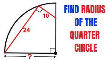 Calculate the Radius of the Quarter Circle | Important Geometry and Algebra skills explained