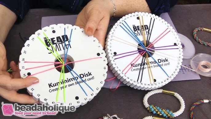 Video – Braiding on the Round Kumihimo Disk  Kumihimo patterns, Kumihimo  jewelry, Diy bracelets patterns