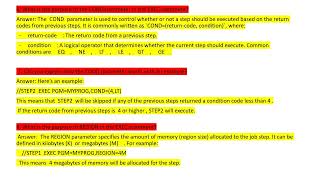 What is EXEC statement and explaining about it's Parameters Part  1