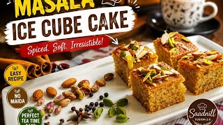 VIRAL MASALA ICE CUBE CAKE | soft, spices n loaded with dry fruits | EASY TEA time cake screenshot 4