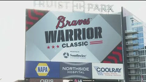 Atlanta Braves celebrate veterans at Warrior Classic