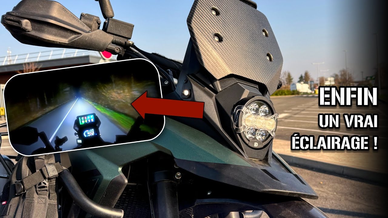 Je TRANSFORME L'AVANT de ma SUZUKI 800DE ! ÉCLAIRAGE ULTRA EFFICACE mais non sans conséquences ...