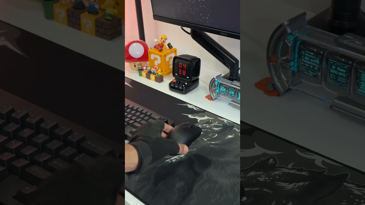 Desk upgrade unlocked 🚀 The Fenrir mat by hystar.gg