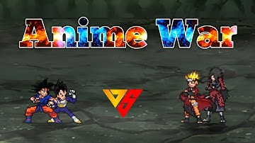 Goku TP OP & Vegeta OP VS Naruto OP V2 & Uchiha Madara OP in Jump Force Mugen