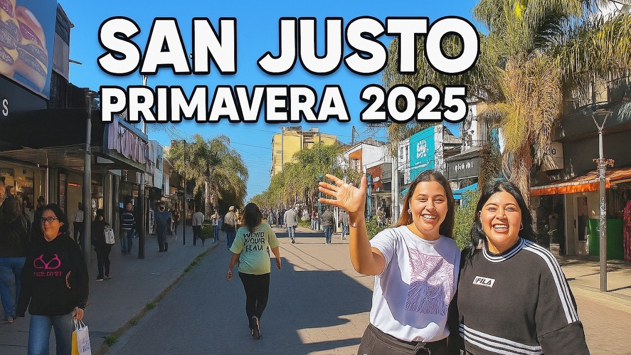 【4K】Paseo a Pie por las CALLES de SAN JUSTO - Buenos Aires | La Matanza, Walking Tour