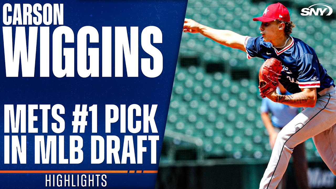 Highlights of Mets first-round pick Carson Wiggins at the University of Arkansas