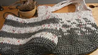 How I Made A Crocheted Plarn Bag-So You Can Do It Too