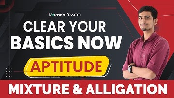CLEAR YOUR BASICS NOW | MIXTURE & ALLIGATION | APTITUDE | By Noushad | Veranda Race