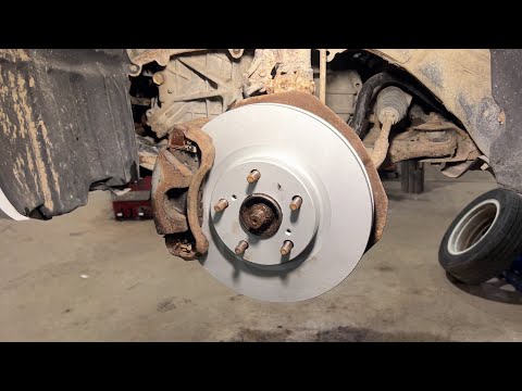 2010 Toyota Camry Brake Rotor, Pads, Front Caliper Replacement