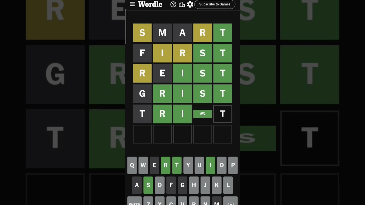 Wordle best moments Today's Wordle game answer 5 April 2024 