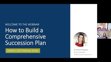 How to Build a Comprehensive Succession Plan | SIGMA Assessment Systems (September 2024)