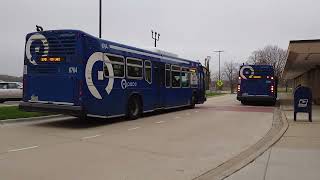 Pace Bus 2017/18 ElDorado National Axess BRT 6749 On Rt 565 Grand Ave & 6764 On Rt 570 Fox Lake-CLC