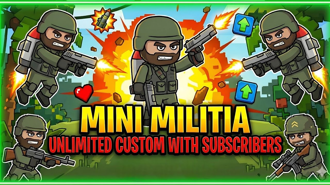Mini Militia Live Stream | The Human Gaming 
