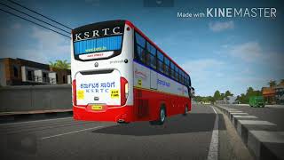 Download KSRTC PRAKASH VEGA Bus Livery | KSRTC Livery (skin) Update in Bus Simulator Indonesia screenshot 2