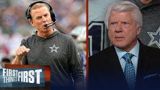 Jury is still out on if Cowboys should fire Jason Garrett — Jimmy Johnson | NFL | FIRST THINGS FIRST