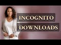 Do Downloads Vanish After Closing Incognito Mode?