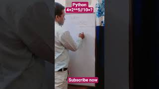 python expression 4+2**5//10=?#inspiration #trending #reels #viral #motivation #python