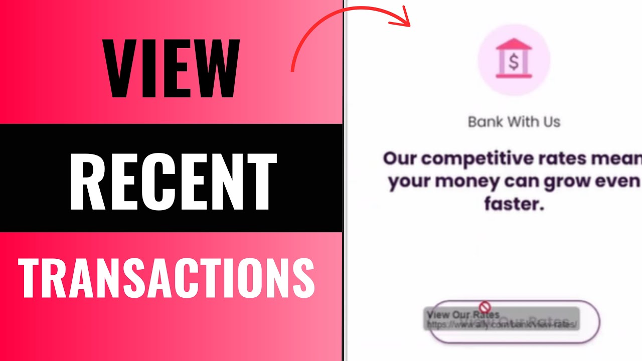 Как просмотреть последние транзакции в онлайн-банкинге Ally Bank