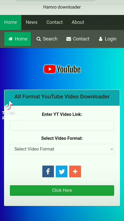 make YouTube video downloader using by HTML,CSS, JavaScript #shorts #devlover #html