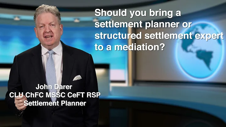 Value of a Settlement Planner or Structured Settlement Expert at Mediation  888-325-8640 4structures