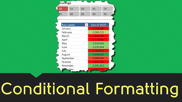 Pivot Table Excel Tutorial - CONDITIONAL FORMATTING