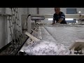 Process of Making a Bedding as Soft as Cotton Candy. An Old Bedding Factory in Korea.