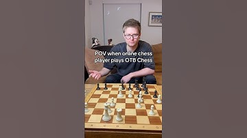 POV when online chess player plays OTB Chess #chess s
