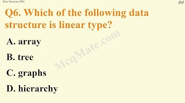 "Data Structure" MCQ quiz part 2