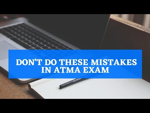 ATMA EXAM / don't do these mistake just before the ATMA exam