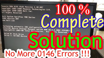 Problem Error Code 0146/Error code 2000-0146 in Dell Otiplex 780/760 Series Desktop Computer|2020