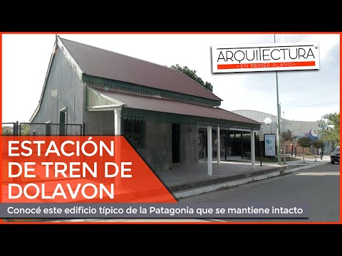 Museo en la Estación del Ferrocarril en Dolavon! Arquitectura ferroviaria Patagonia. Tren patagónico