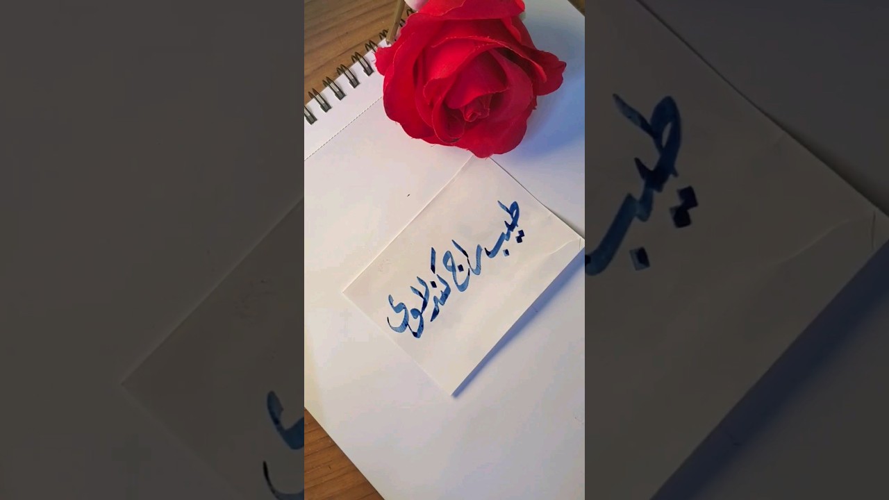 Tayyab Raj kandlavi name's calligraphy video #calligraphymasters #moderncalligraphy #nameart 
